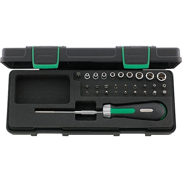 6, 3 mm (1/4") Ratcheting bit holder set 29-pcs.